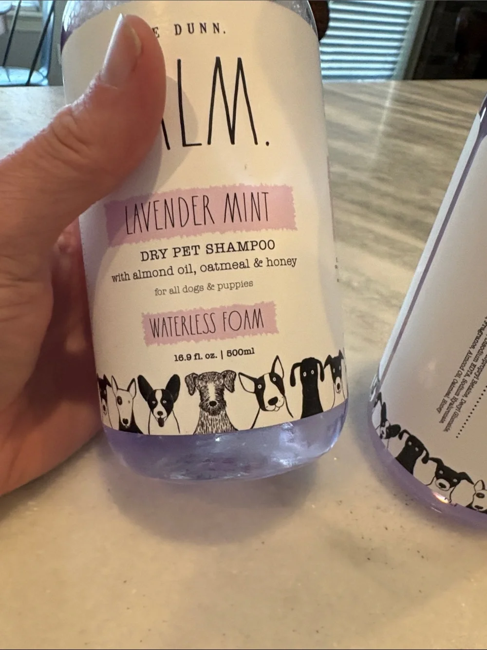 Rae Dunn CALM Lavender Mint Purple Pump Foam Pet Shampoo - Set of 2